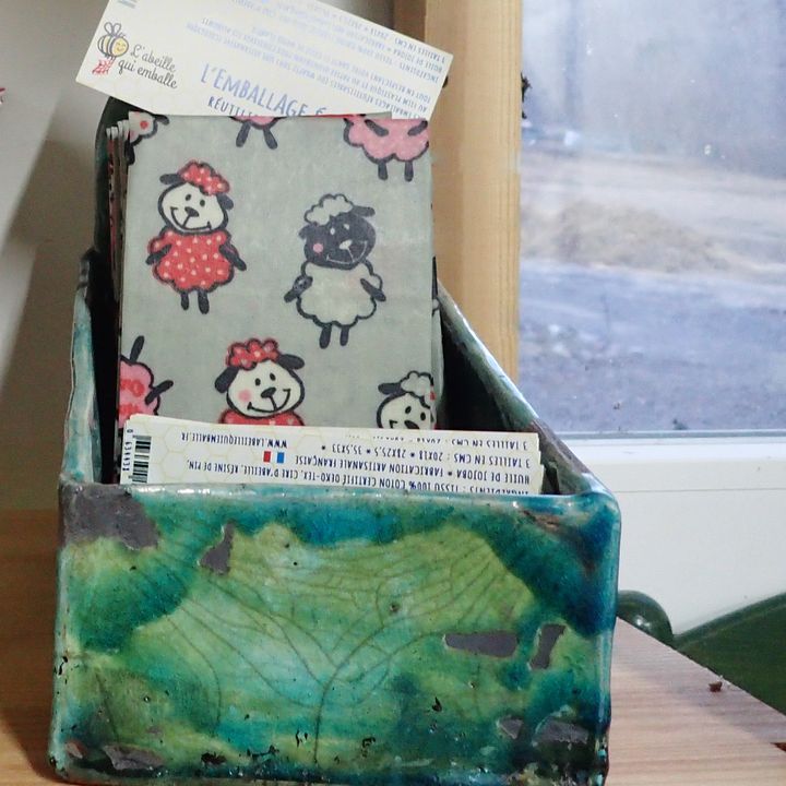 présentoir de bee wraps