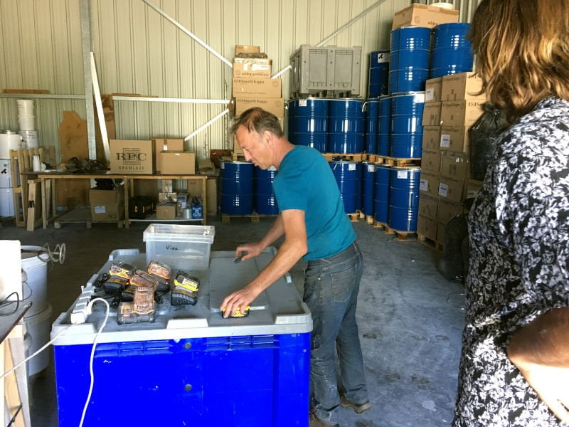 Atelier de gemmage pour la production de colophane et huile essentielle de térébenthine à partir de résine de pin des Landes