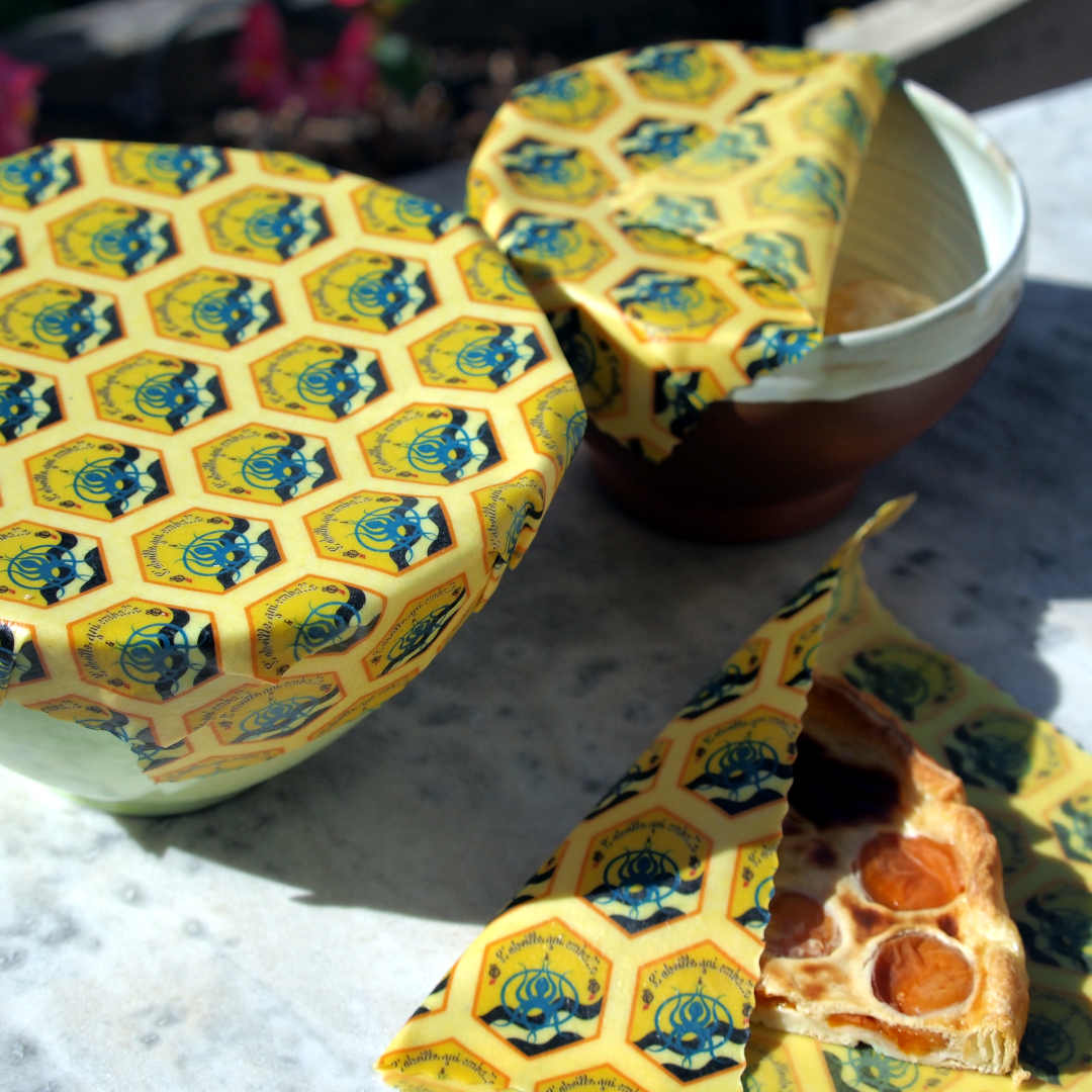 Pack découverte de beeswraps L'abeille qui emballe x Opération Mer Propre en action