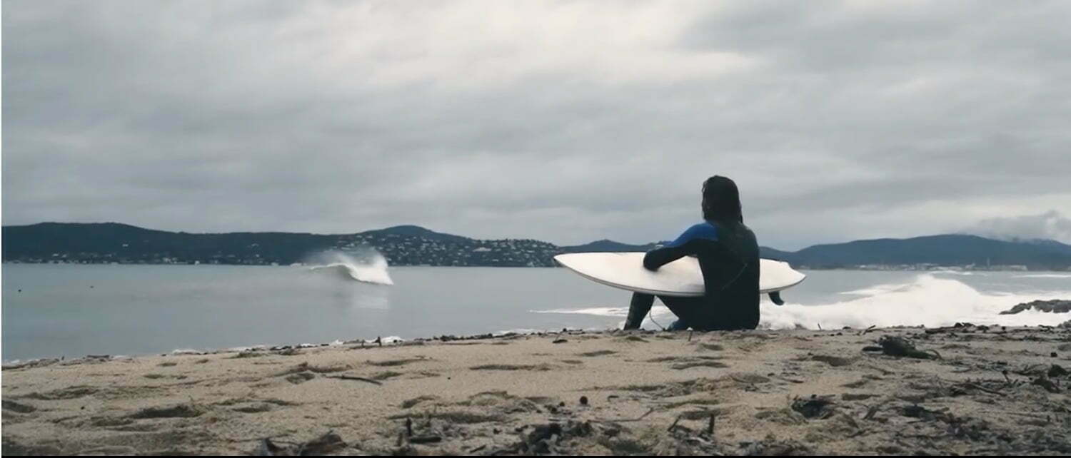 Guillaume et une belle vague