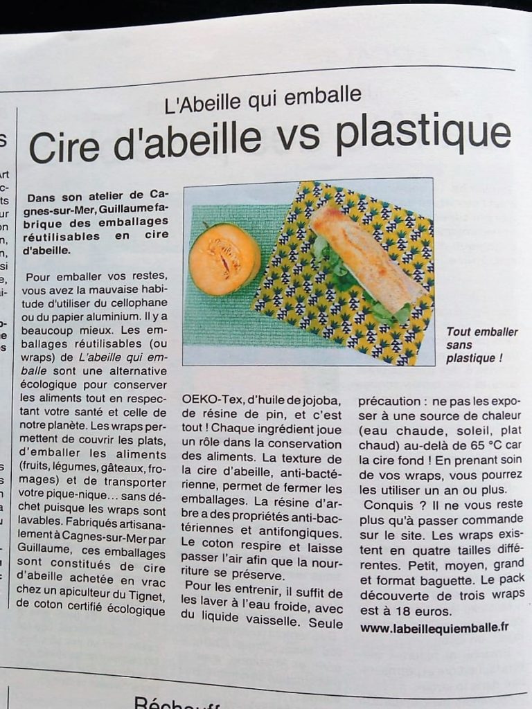Cire d'abeille vs plastique